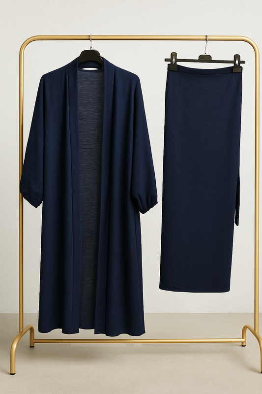 Navy Kimono Set